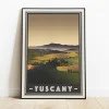 Poster of Tuscany in a frame