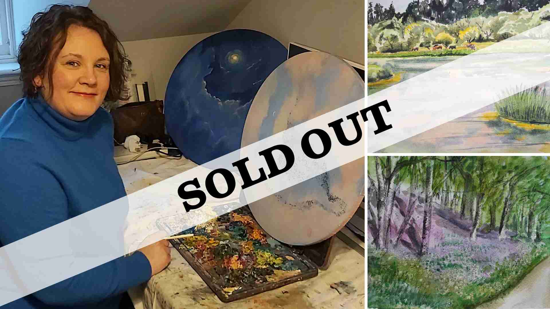 Landscape watercolours with Jaclyn sold out